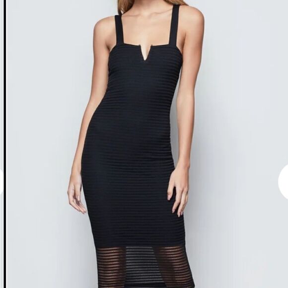 Good American sheer mesh midi dress, size 1 (small) - Picture 8 of 13